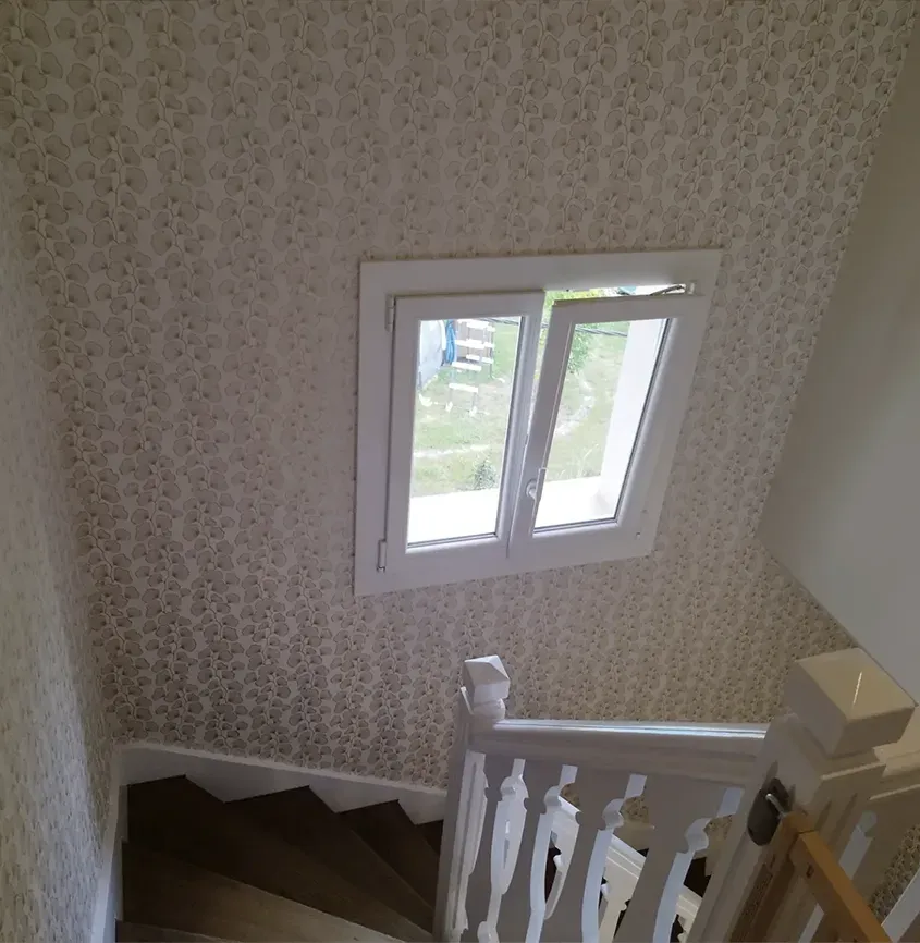 Papier peint escalier