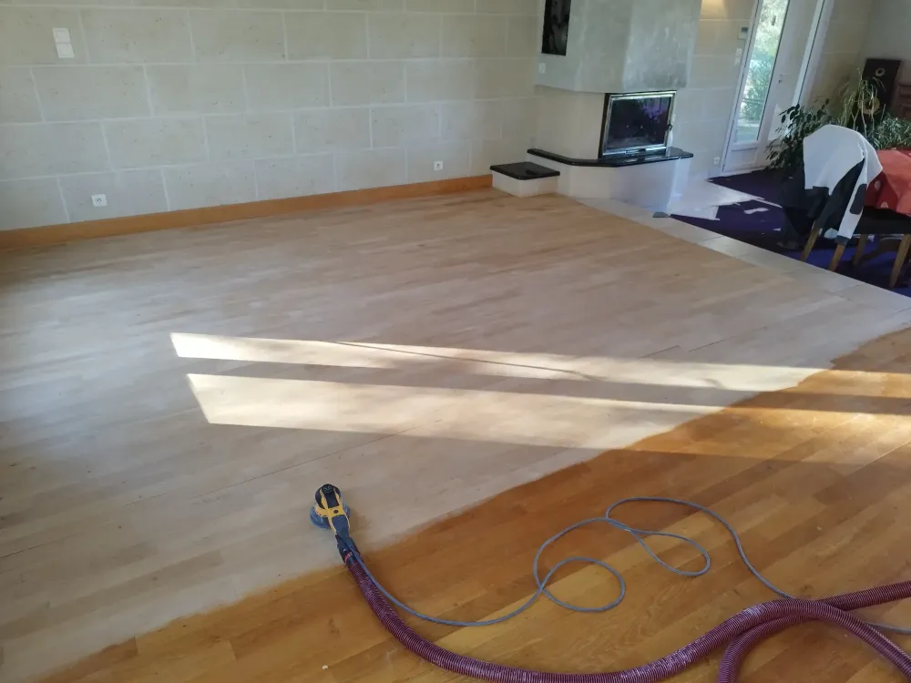Restauration de parquet, Notre dame de sanilhac
