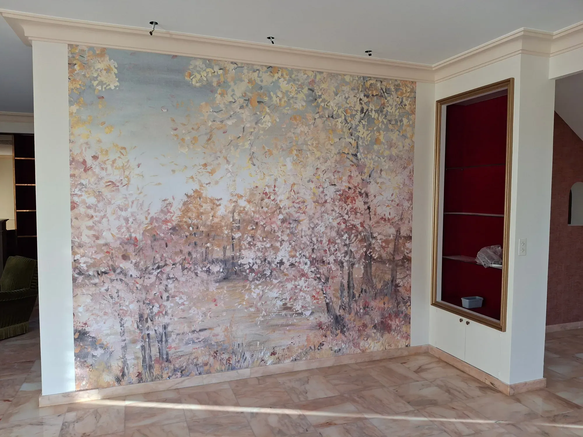 Papier peint panoramique, salon, Périgueux